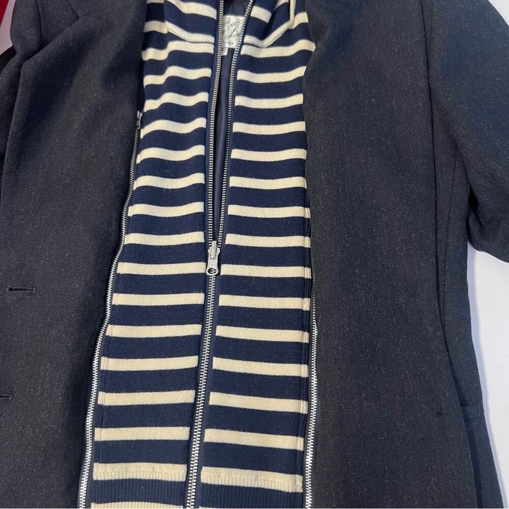 Veronica Beard Dickey Wool Blazer with Striped Insert Tailored Jacket Sz L/8 - Picture 13 of 14